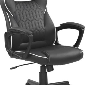 Insignia Essential PC Gaming Chair Black Ergonomic Design-0