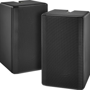 Insignia 2 Way Indoor Outdoor Speakers Black Pair-0