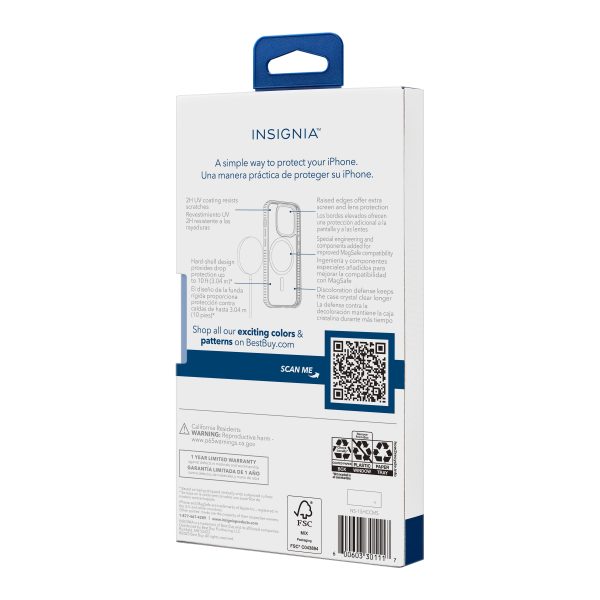 Insignia Hard Shell Case MagSafe iPhone 17e 16e 15 14 13-9