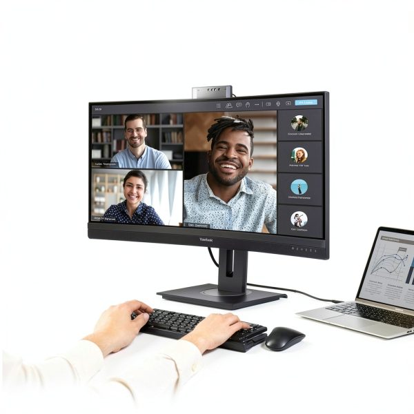 ViewSonic VG3457CV 34 Curved Video Conferencing Docking-2