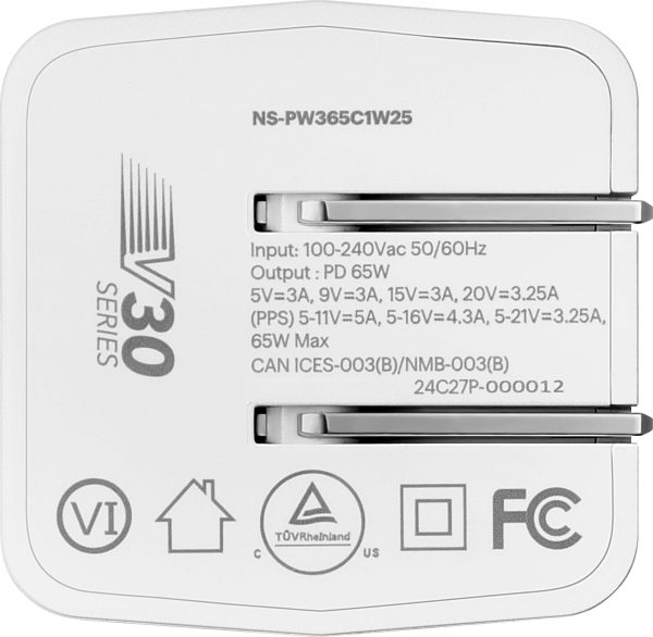 Insignia 65W USB-C Wall Charger Compact Foldable Plug-2