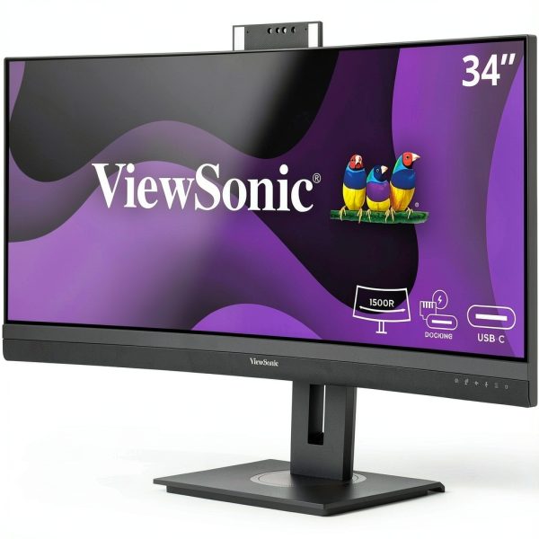 ViewSonic VG3457CV 34 Curved Video Conferencing Docking-0