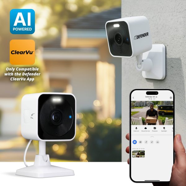 Defender GO 2K AI Security Camera Indoor Outdoor Home-1