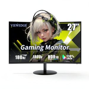 Viewedge 27 Inch Curved Gaming Monitor 180Hz FHD-0