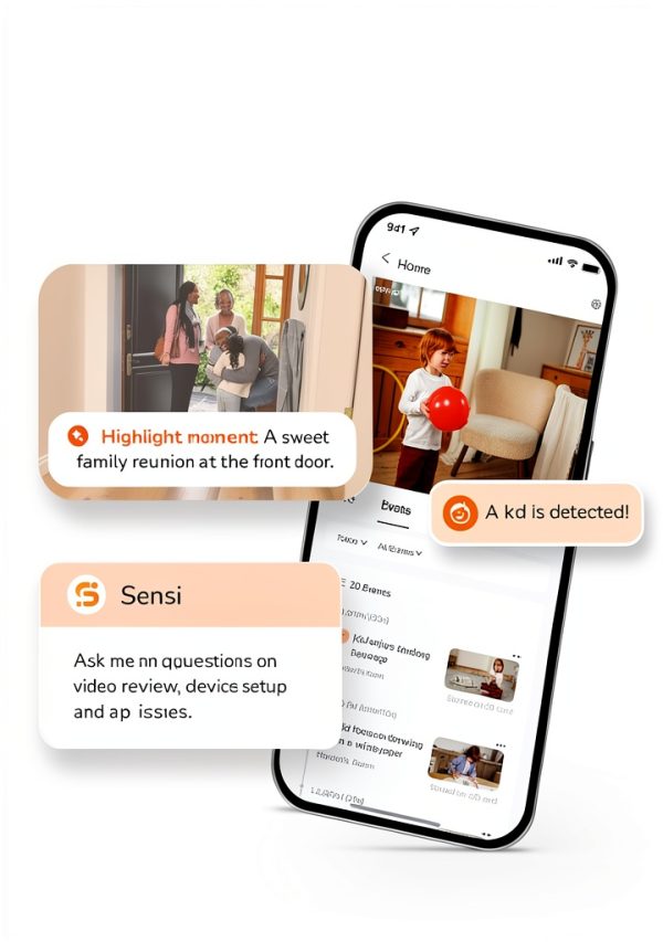 Sensforge 2.5K Security Camera AI Detection 360 Coverage-2
