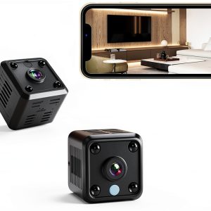 Cluzine Mini Smart Security Camera Compact WiFi Home-0