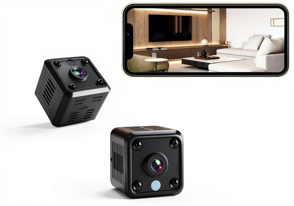 Cluzine Mini Smart Security Camera Compact WiFi Home-0