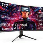 KTC 27 Inch Gaming Monitor 1440P Curved 180Hz FreeSync-0