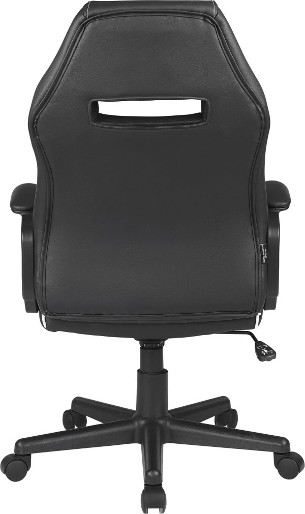 Insignia Essential PC Gaming Chair Black Ergonomic Design-11