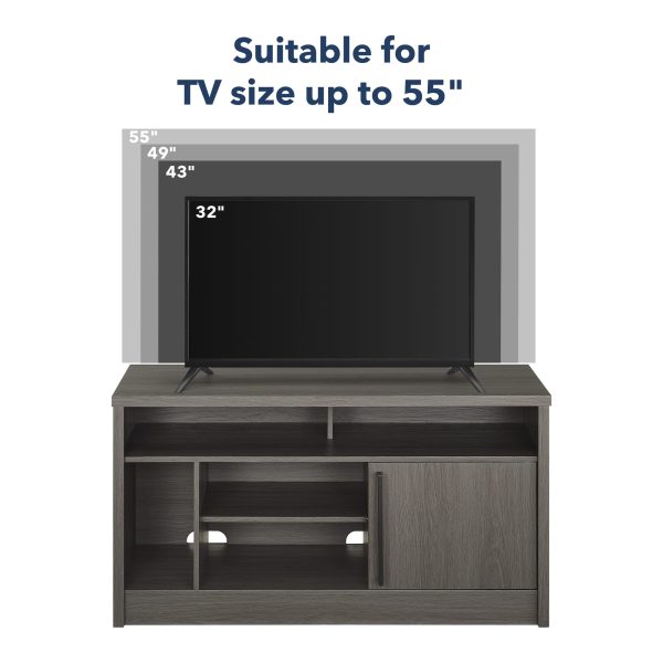 Insignia TV Stand 55 Inch Gaming Nook Dark Gray Storage-8