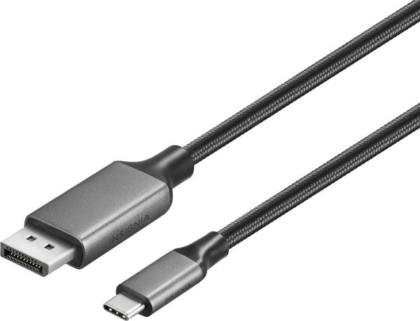 Insignia USB C to DisplayPort Cable 6ft 4K Braided-0
