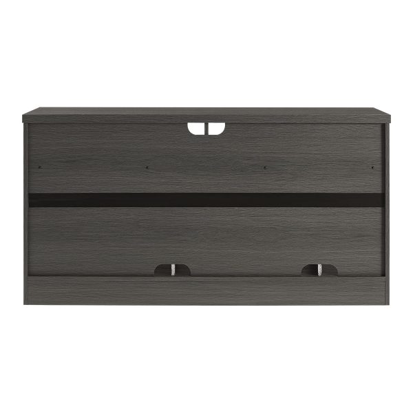 Insignia TV Stand 55 Inch Gaming Nook Dark Gray Storage-3