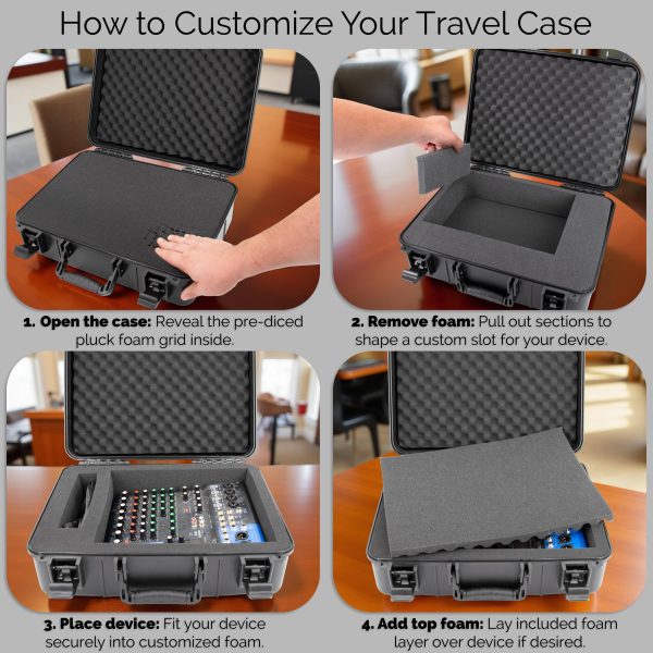 CASEMATIX Hard Shell Case Rugged Protection Custom Foam-4
