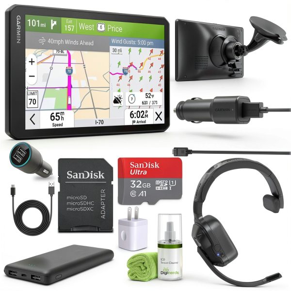 Garmin dezl OTR720 GPS Truck Navigator Bundle Black-0