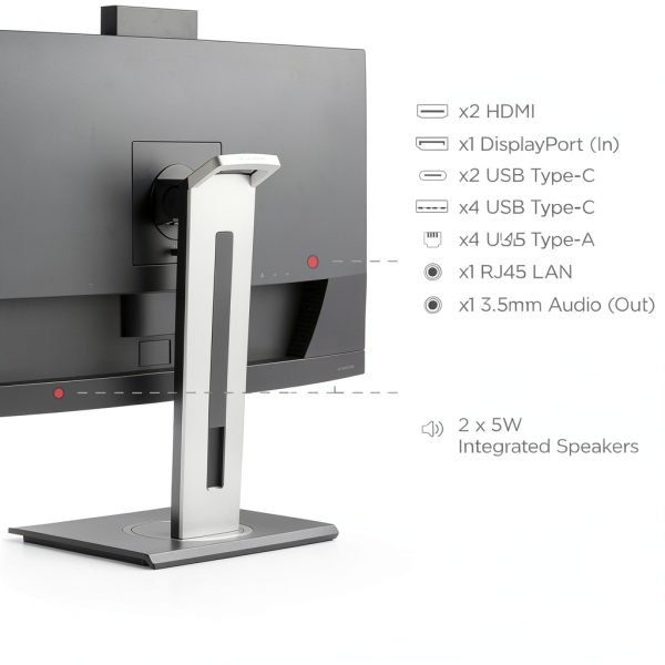 ViewSonic VG3457CV 34 Curved Video Conferencing Docking-7