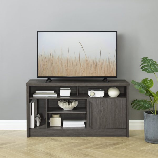 Insignia TV Stand 55 Inch Gaming Nook Dark Gray Storage-5