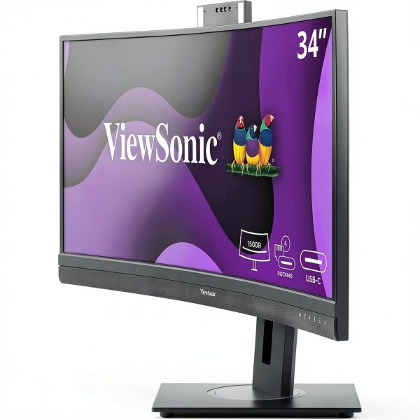 ViewSonic VG3457CV 34 Curved Video Conferencing Docking-12