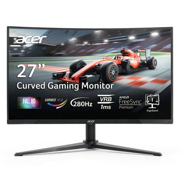 Acer Nitro 27 Curved Gaming Monitor 280Hz FreeSync Premium-0