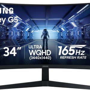 Samsung 34 Odyssey G5 Curved Gaming Monitor 165Hz 1000R-0