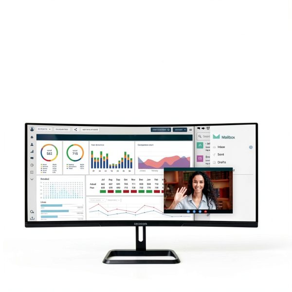 Deco Gear 34 Inch Curved UltraWide Monitor 100Hz 1ms-8