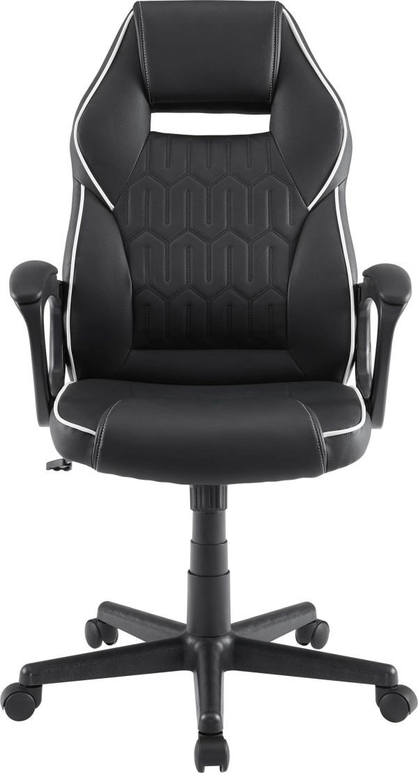 Insignia Essential PC Gaming Chair Black Ergonomic Design-10