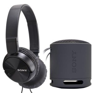 Sony XB100 Bluetooth Speaker MDR ZX110 Headphones Bundle-0