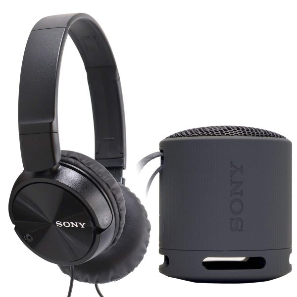 Sony XB100 Bluetooth Speaker MDR ZX110 Headphones Bundle-0