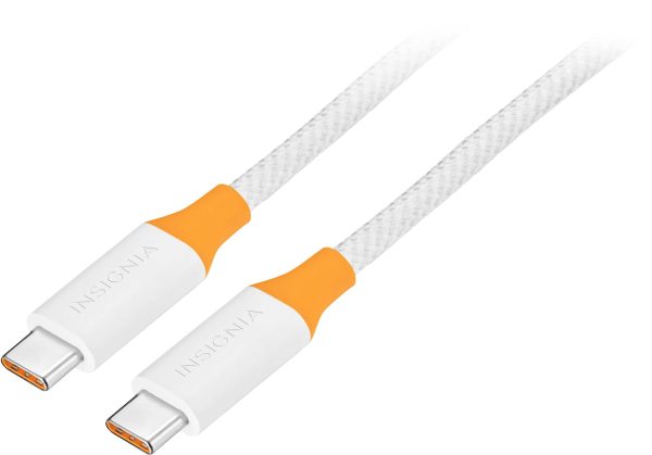Insignia USB-C Cable 8ft Braided 240W Power Delivery-0