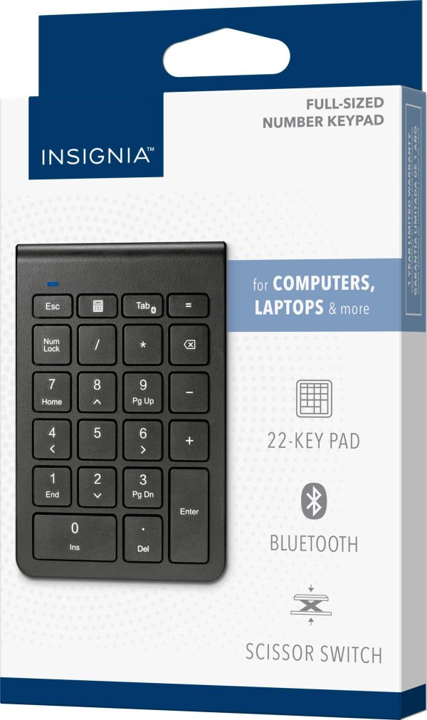 Insignia Bluetooth Number Keypad Scissor Switch Black-4