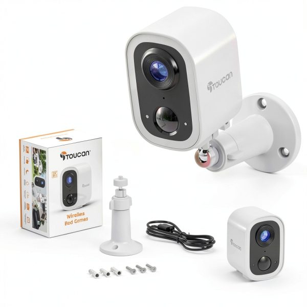 Toucan Wireless Security Camera S4 3 Pack 2K HD Motion-2